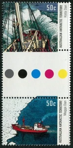 Par de canaletas AAT - 2003 'ANTARCTIC SHIPS' MNH [F1703] - Imagen 1 de 1