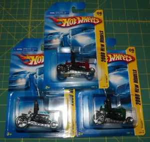 3X - 2008 Hot Wheels New Models - Dragtor - White, Red, Green - Picture 1 of 10