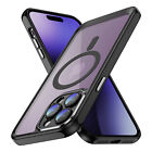 Étui pare-chocs magnétique sécurisé pour iPhone 14 15 Pro Max Plus 13 12 acrylique transparent