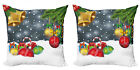 Ambesonne Christmas Theme Cushion Cover Set Of 2 For Couch And Bed In 4 Sizes