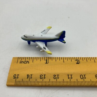 Vintage Micro Machines Boeing 747 Mini Plane US Navy 1987 Galoob  b6 - Image 1 of 4