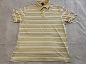 Banana Republic Shirt Men's XL Stripped Yellow Pima Cotton Polo Shirt - Picture 1 of 7