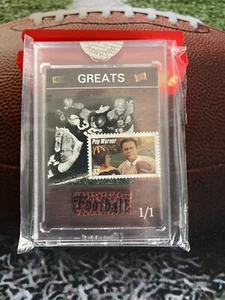 2019 Pieces of the Past Sports Edition Pop Warner Football/Stamp Relic 1/1 - Bild 1 von 2