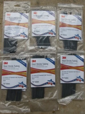 Tubo termorretráctil 3M ESP-200 1/8”x 6”x10 piezas, nuevo en el estado de bolsa Foto 1 de 3