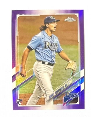 Brent Honeywell ~ 2021 Topps Chrome Update ~ Purple Refractor Rookie #USC59 - Image 1 of 2