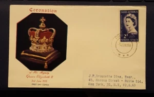 FDC Queen Elizabeth II Coronation of Her Majesty Queen Elizabeth II - Picture 1 of 2