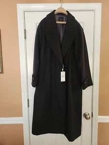 Mango DAMEN MNG Wollmischung Mantel GR XXL SCHWARZ NEU MIT ETIKETT - Bild 1 von 22