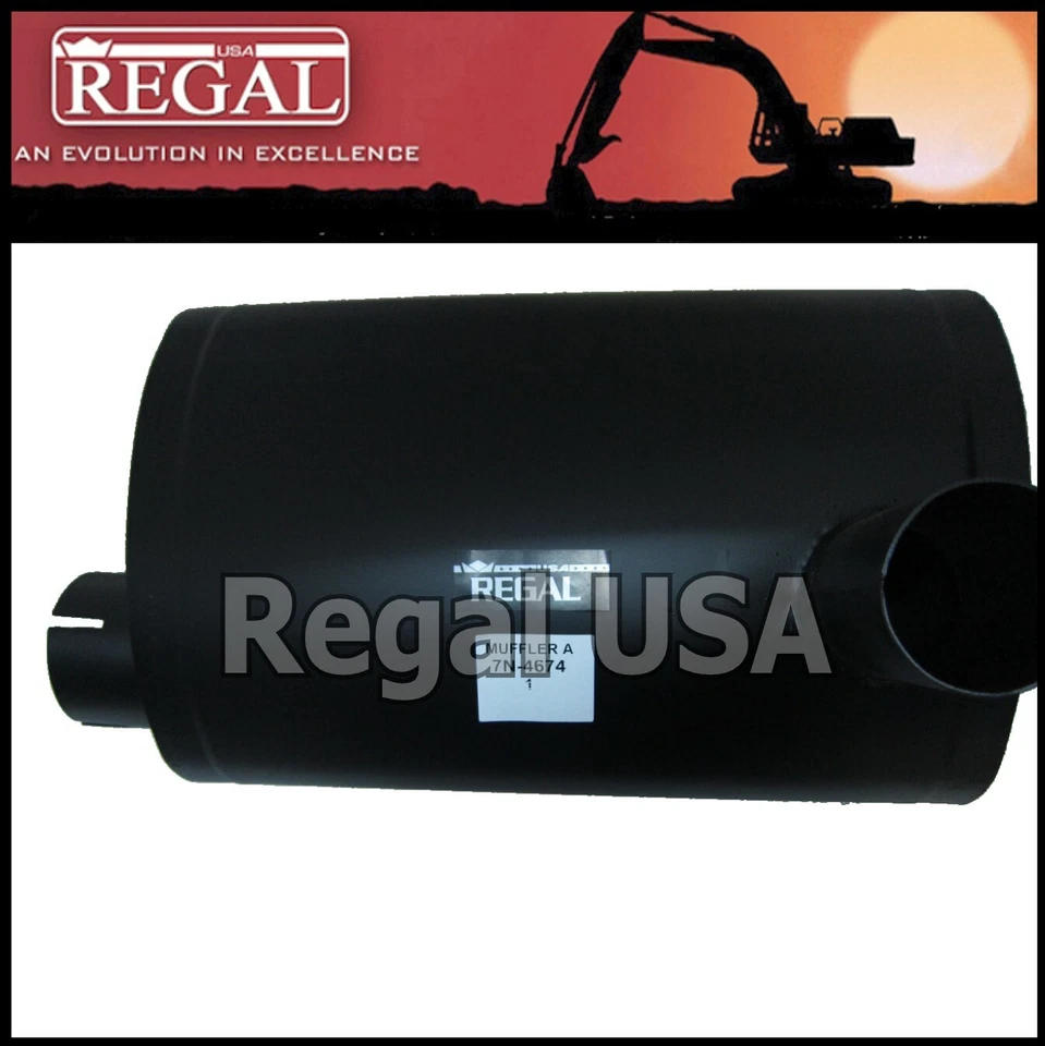 7N4674 Muffler A for Caterpillar (X) 935C, 931C. 931B, D3, D3B, D3C, D4C + more - Image 1 of 1