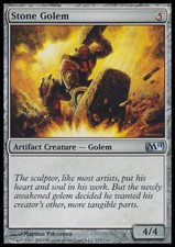 Magic the Gathering MTG Stone Golem (215) Magic 2011   LP