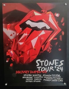 Genuine Rolling Stones Hackney Diamonds Tour Poster 2024 Official 24" x 18" - Bild 1 von 1
