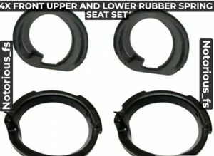 4XNEW FRONT UPPER AND LOWER RUBBER SPRING SEAT SET VOLVO S60 V70 XC70 S80 XC90 - Picture 1 of 3
