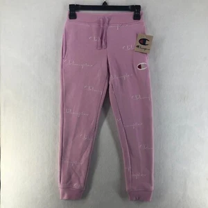 Champion Sweatpants Girls Size Small Pink Stretchable Athletic RN82382  - Picture 1 of 8
