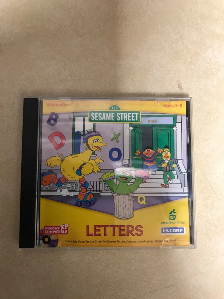 Sesame Street: Letters - PC CD Windows game 1997 Ages 3-6 - Image 1 of 3