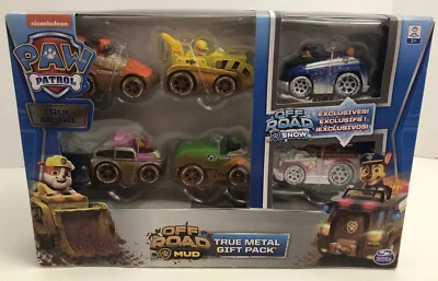 Paw Patrol Off Road Mud True Metal Gift Pack Set of 6 Die-Cast Snow Exclusives - Image 1 of 4