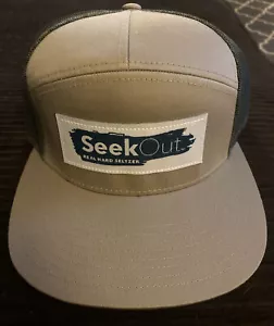 Cappello da baseball nuovo Seekout Real Hard Seltzer stile camionista, Seek Out, beige - Foto 1 di 7