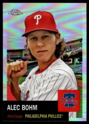 2022 TOPPS CHROME PLATINUM REFRACTOR Alec Bohm Philadelphia Phillies #322 R52 - Image 1 of 2