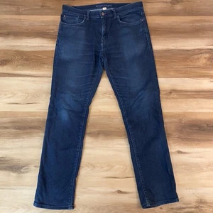Banana Republic Traveler Jeans Mens 33 x 32 Slim Fit Blue Cotton Blend Stretch - Picture 1 of 9