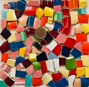 Broken China Mosaic Tile Arts and Craft Supplies -Multi-colored Fiesta E977 - Picture 1 of 1