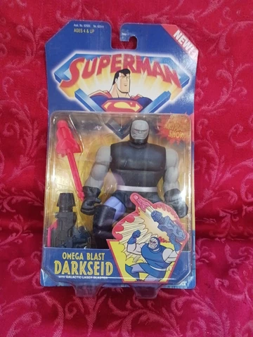 1996 Superman sealed Animated Series Omega Blast Darkseid JLU DC kenner figure Cover