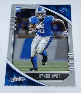 2020 Panini Absolute Holographic Foil Football D’Andre Swift RC Lions #124 - Picture 1 of 2
