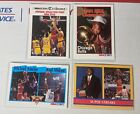 Lot of 4 Michael Jordan 1991-92 NBA Hoops Cards NBA Champions #543, Tribune #542