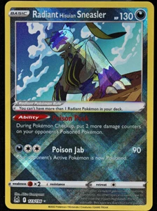 Pokemon TCG - Lost Origin - Rad. Hisuian Sneasler - 123 - Radiant Rare - Holo NM - Picture 1 of 2