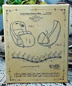 HAUNTED MANSION Doom Buggy Patent WDW - Disney vintage 8x10 on Canvas - Picture 1 of 1