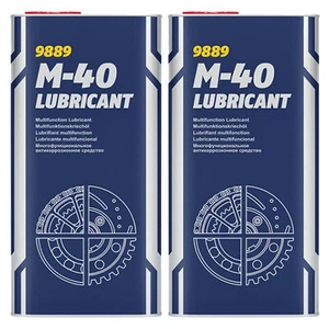 MANNOL M40 Multi Purpose Lubricant Cleans & Protect Rust Penetrating Oil 5L x2 - Picture 1 of 4