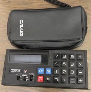 Vintage Craig Calculator 4505 with Case Made in Japan TESTED Working - Picture 1 of 6