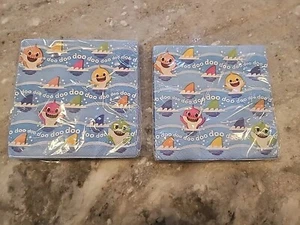 (2) Pack Baby Shark Luncheon Napkins, Birthday, Party Supplies, 16 Pieces Each - Picture 1 of 3