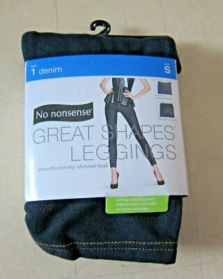 Leggings elásticos de mezclilla No Nonsense Great Shapes para mujer talla S - Nuevos con etiquetas Foto 1 de 4