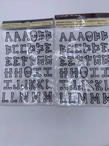 Recollections Skeleton Alphabet Stickers 2 Packs 69 Pcs Each Halloween - Picture 1 of 4