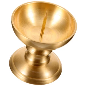 Kupfer Kerzenhalter Teelichthalter Dekorativ Buddhistischer Leuchter - Bild 1 von 12