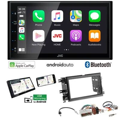 JVC 2-DIN Autoradio Apple CarPlay Android Auto für Ford F150 2004-2008 schwarz - Bild 1 von 4