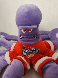 Detroit Red Wing NHL Plush Purple Octopus Stanley Soft Stuffed Stanley Cup W/Tag - Picture 1 of 9