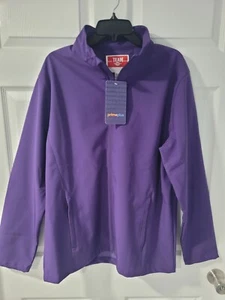 NEW Team 365 Mens Leader Soft Shell Jacket TT80 Size Large PURPLE - NEW with TAG - Picture 1 of 6
