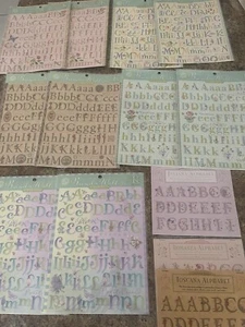 K&Co Scrapbooking LOT Alphabet Die Cut Stickers Lot Brenda Walton Arts & Crafts - Picture 1 of 8
