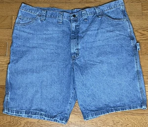 Vintage Wrangler Men's Size 46 Denim Carpenter Baggy Work Skate Shorts - Picture 1 of 10