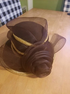 Sombrero vintage para mujer 100 % lana hecho en Estados Unidos Foto 1 de 4