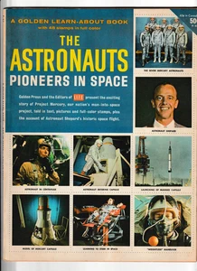 Vintage 1961 Life Magazine Astronauts Pioneers in Space Collectible Stamp Book - Bild 1 von 3