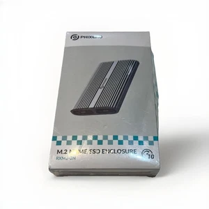 1 boîtier SSD PHIXERO double baie M.2 NVMe 10 Gbit/s USB 3.1 aluminium argent scellé - Photo 1/4