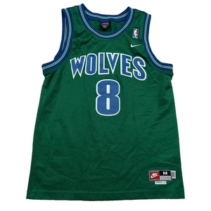Maglia vintage Minnesota Timberwolves giovane verde medio Latrell Sprewell Nike - Foto 1 di 16