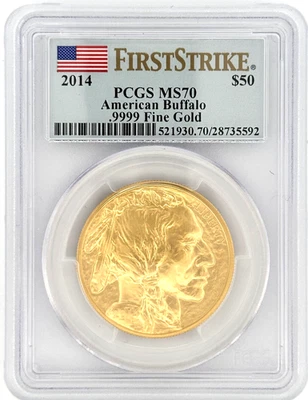 2014 1 oz Gold Buffalo MS-70 PCGS (FirstStrike®, Buffalo Label) - Image 1 of 2