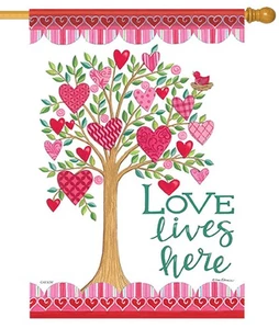 Bandiera Love Lives Here House - Foto 1 di 1