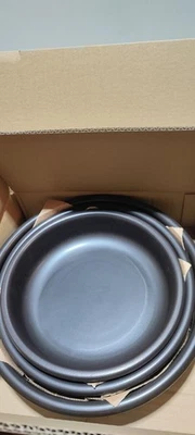 Set mit 3 Kochtöpfen, 32-28-25 cm, Anthrazit mit schwermetallfreier Emaille, - Bild 1 von 3