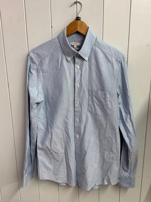 Reiss Shirt Size Small Slim Fit Men’s Turquoise Blue Long Sleeve 100% Cotton - Image 1 of 3