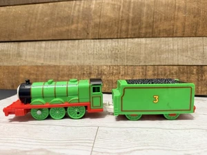 THOMAS & Friends Henry Motorized Trackmaster Train W/ Tender Works - Foto 1 di 12
