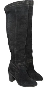Vince Camuto Madolee Stiefel Damengröße 8M schwarz Wildleder Overknee-Stiefel mit Absatz - Bild 1 von 8