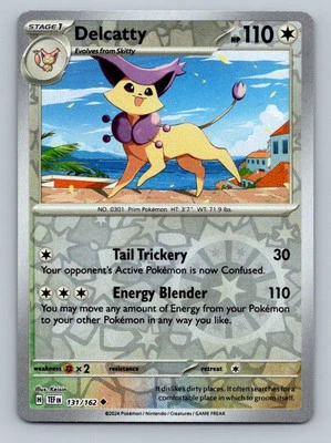 Pokemon Delcatty SV05: Temporal Forces 131/162 Near Mint NM Reverse Holo - Image 1 of 2