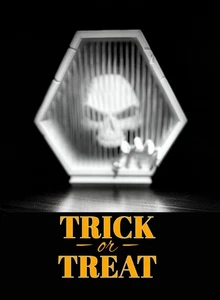 Halloween Calavera y Mano Ilusión 3D Decoración - Mesa Espeluznante Exhibición Fiesta Mesa - Imagen 1 de 10